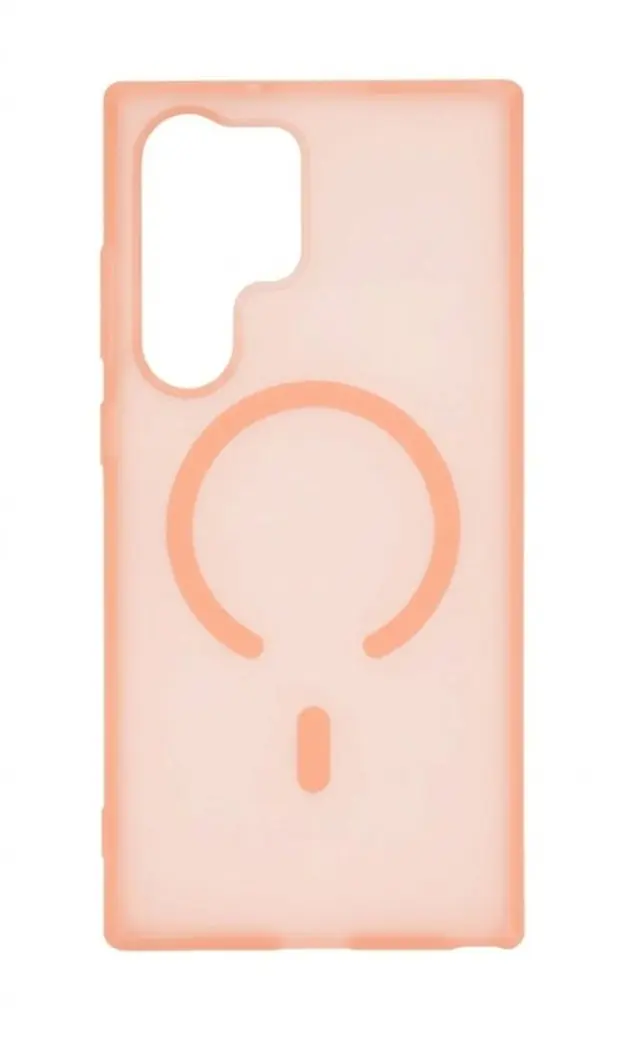 Kryt Tel Protect Mist Matte MagSafe pro Samsung Galaxy S23 Ultra růžovo oranžový