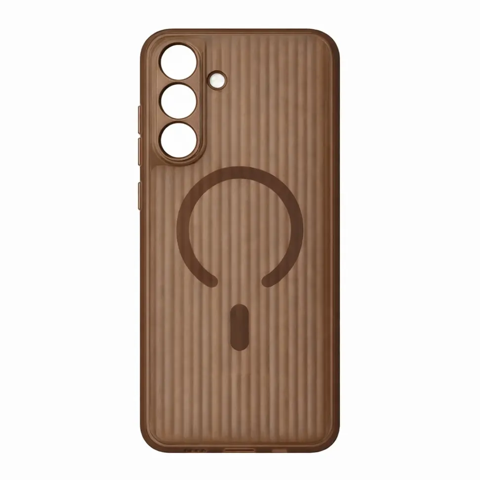 Kryt Tel Protect Twist MagSafe pro Samsung Galaxy S25 kávově hnědý