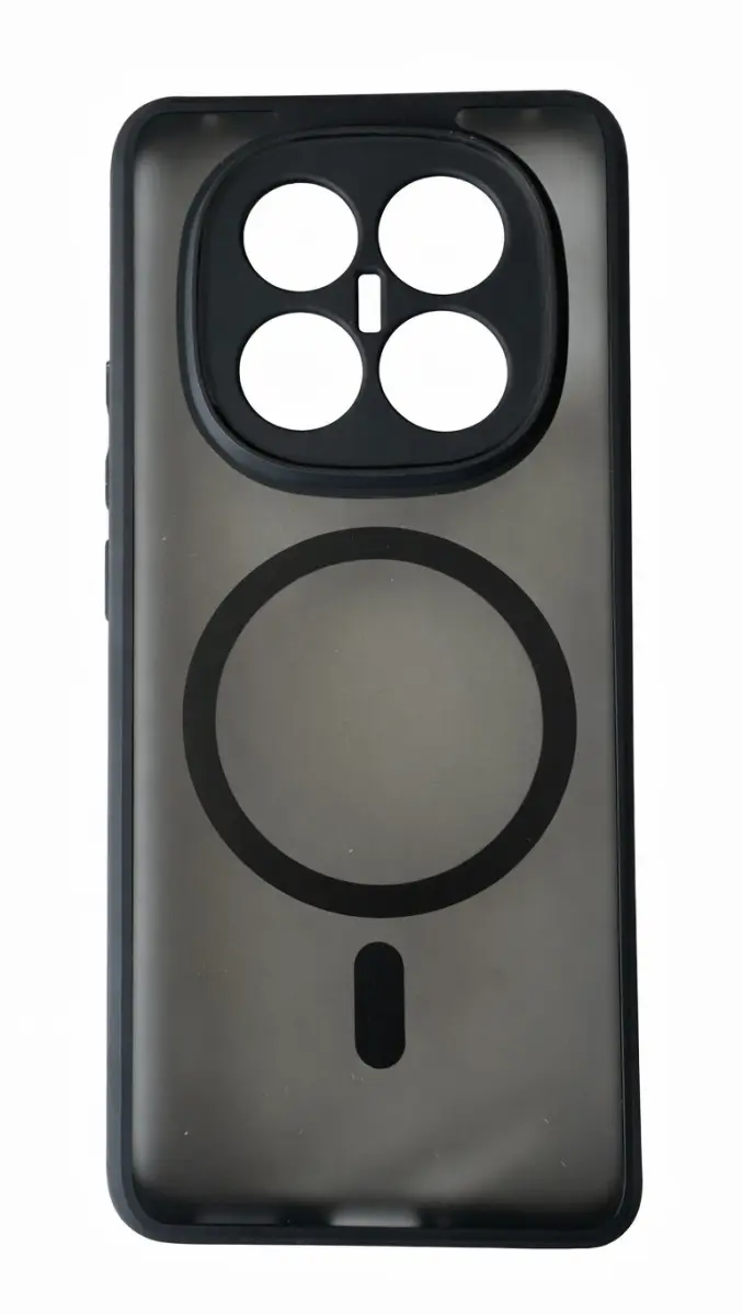 Kryt TopQ Full Matte Xiaomi Redmi Note 14 Pro+ 5G MagSafe průhledný černý 173495