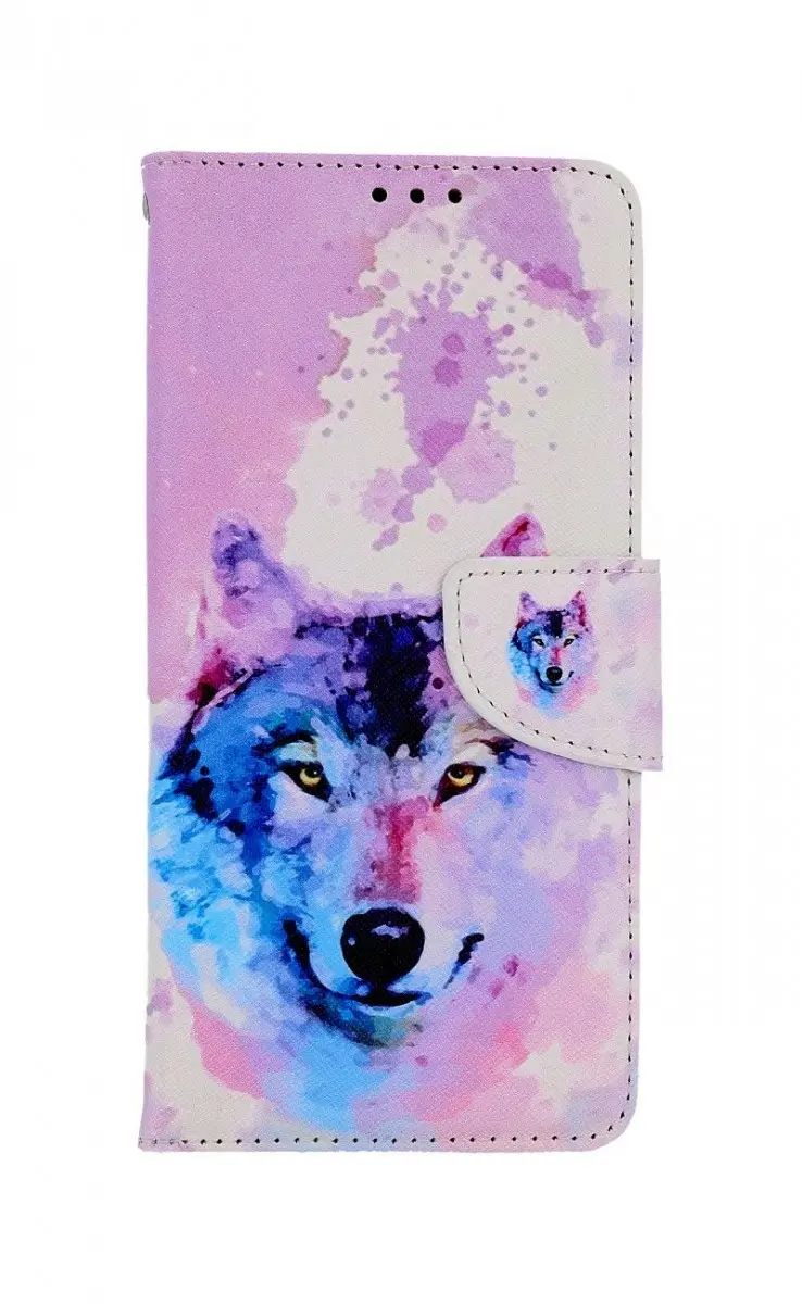 Pouzdro TopQ Samsung A13 knížkové Polární vlk 73506