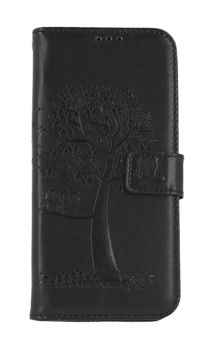 Pouzdro TopQ Samsung A34 knížkové Černý strom sovičky 93560