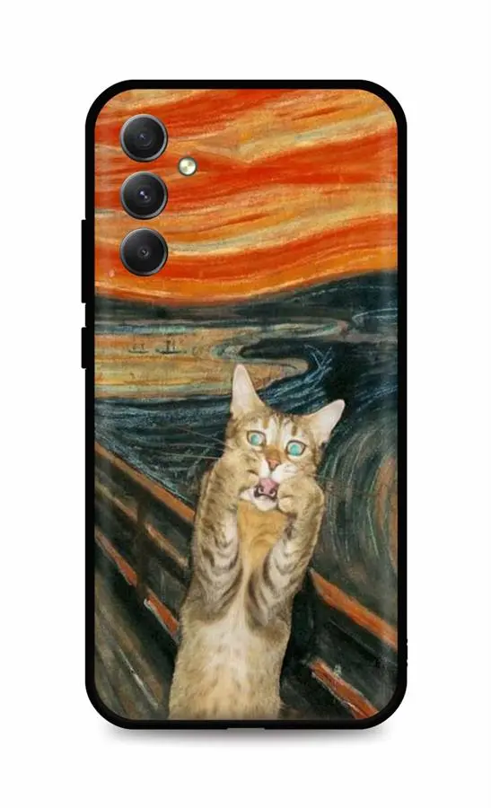 Kryt TopQ Samsung A34 Scared Cat 93808