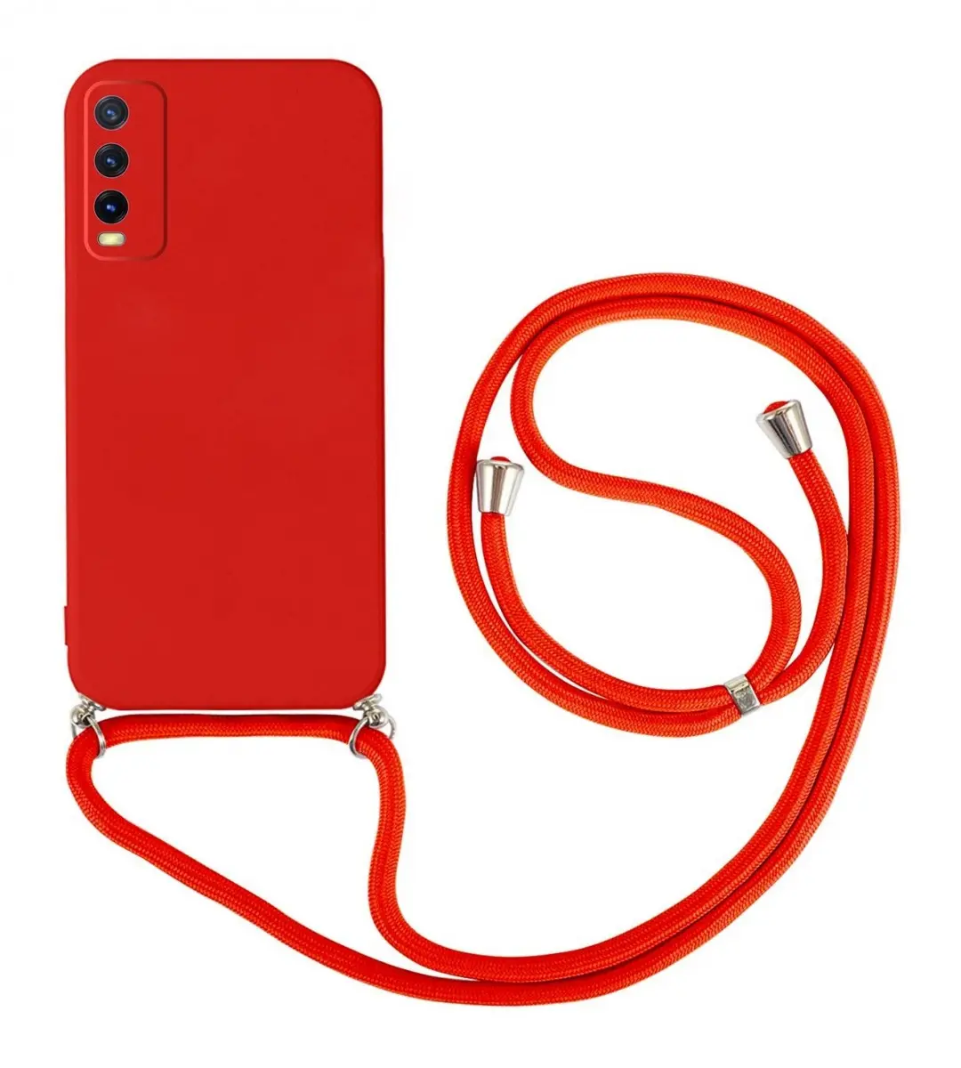 Kryt TopQ Vivo Y20s červený se šňůrkou 93908