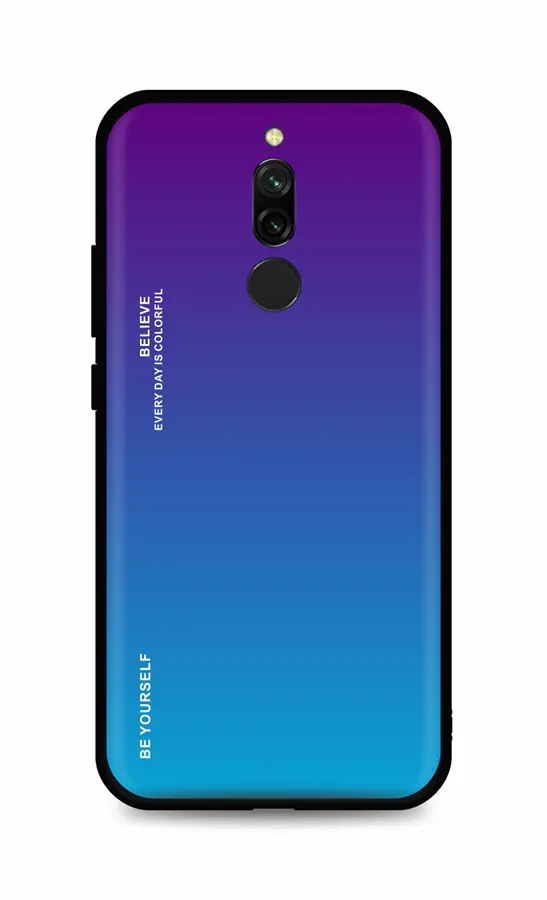 Kryt TopQ LUXURY Xiaomi Redmi 8 pevný duhový purpurový 93938