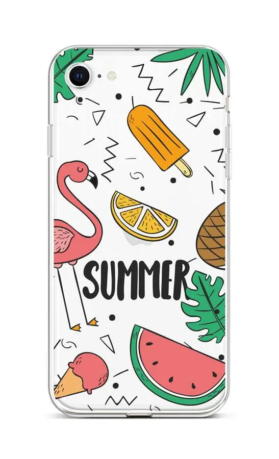 Kryt TopQ iPhone SE 2022 silikon Summer 73968