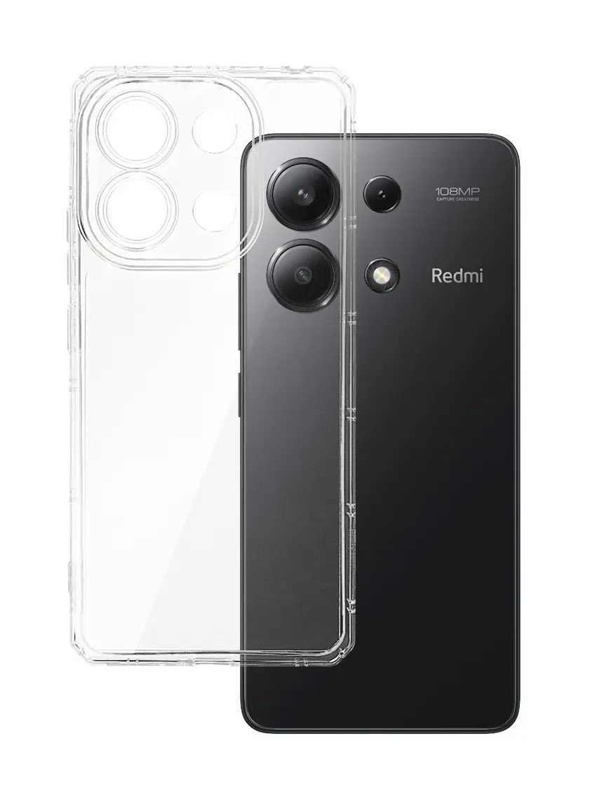 Zadní kryt Antishock pro Xiaomi Redmi Note 13 4G transparentní
