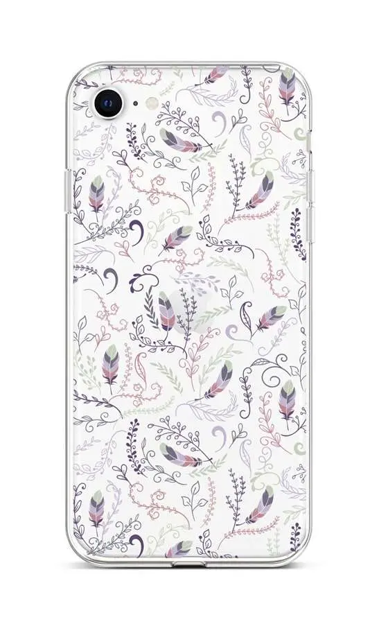 Kryt TopQ iPhone SE 2022 silikon Peříčka 2 74036