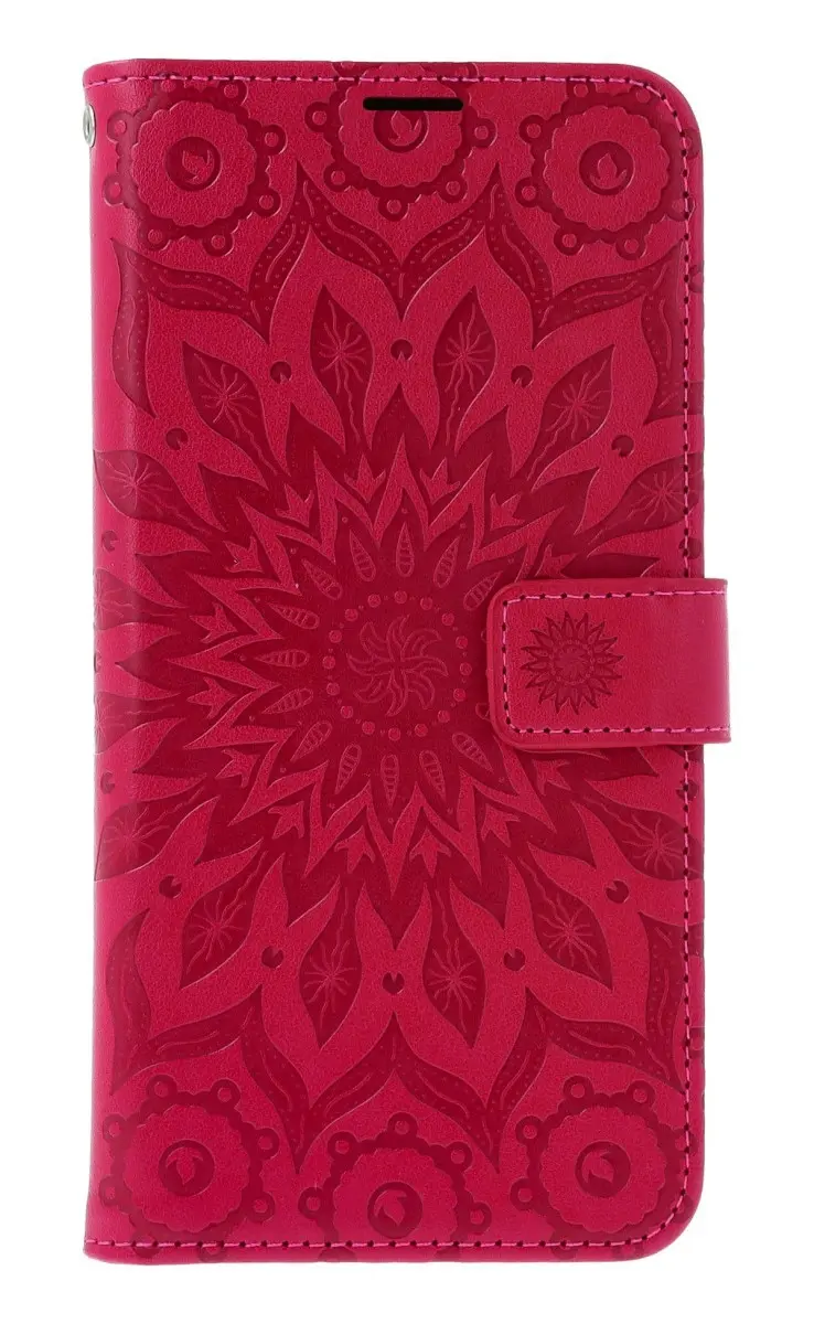 Pouzdro TopQ Samsung A37 5G knížkové Mandala tmavě růžová 174059