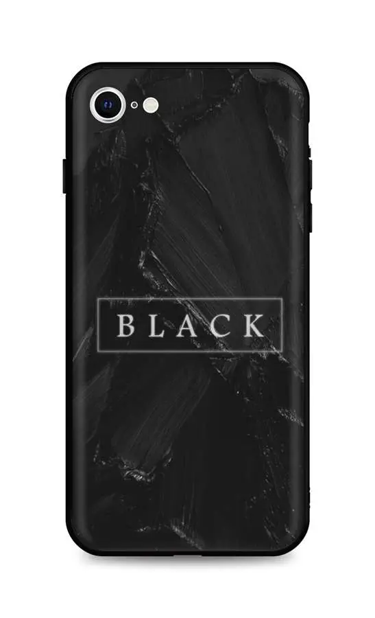 Kryt TopQ LUXURY iPhone SE 2022 pevný Black 74117