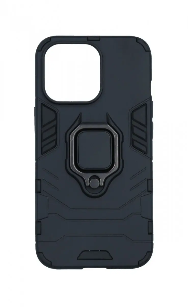 Kryt TopQ iPhone 14 Pro odolný černý s prstenem 84175