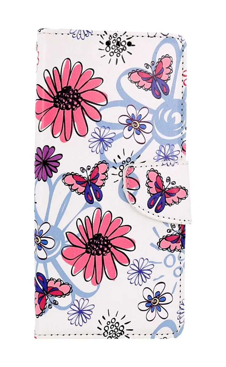 Pouzdro TopQ Samsung A14 5G knížkové Flowers 94242