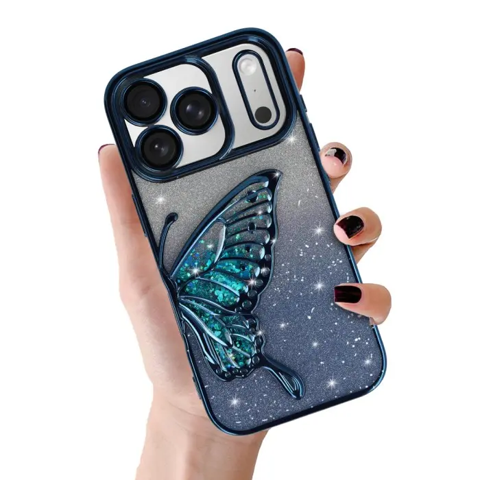 Zadní kryt Tel Protect Butterfly Water pro iPhone 17 Pro blue