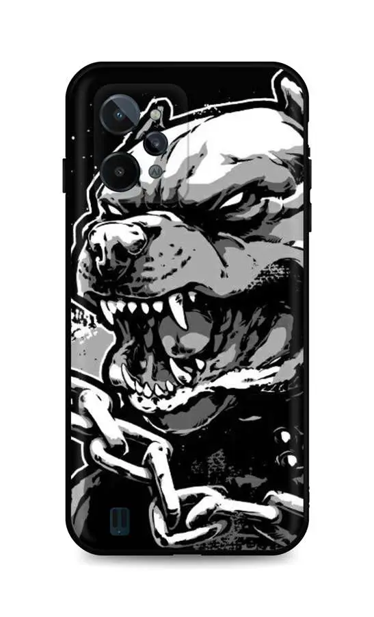 Kryt TopQ Realme C31 silikon Agressive Pitbull 74295