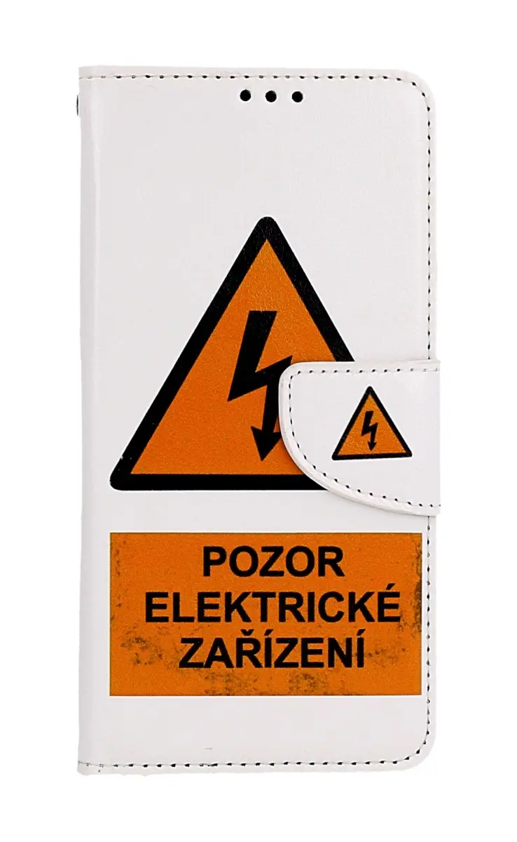 Pouzdro TopQ Samsung A54 5G knížkové Pozor elektrické zařízení 94305