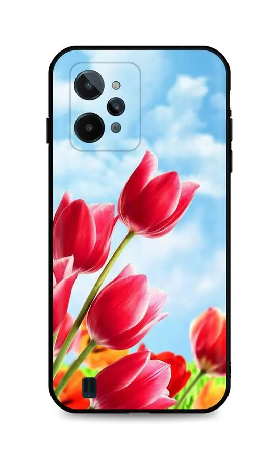 Kryt TopQ Realme C31 silikon Tulips 74321
