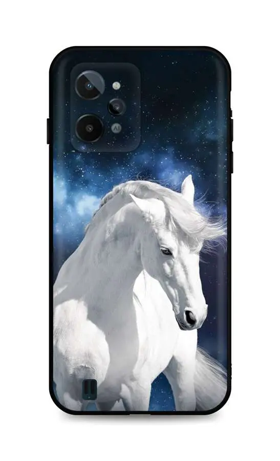 Kryt TopQ Realme C31 silikon White Horse 74322