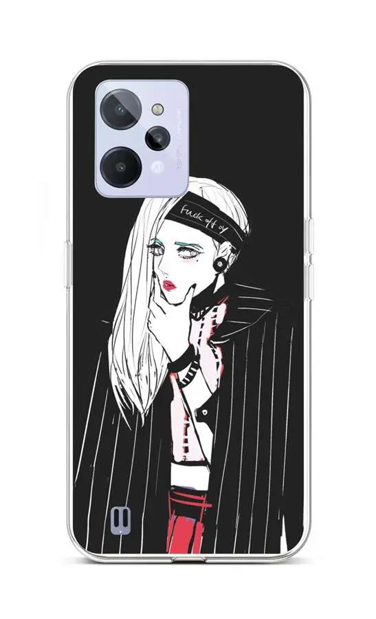 Kryt TopQ Realme C31 silikon Dark Girl 74344