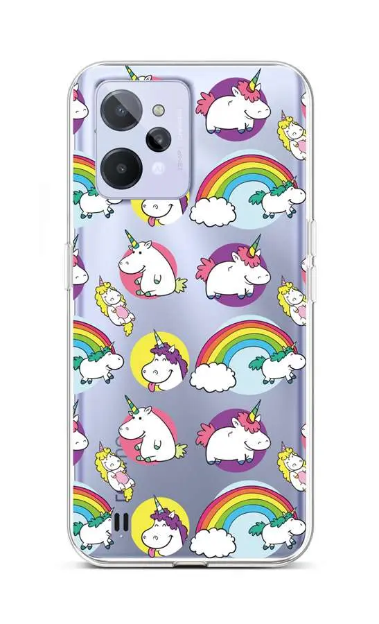 Kryt TopQ Realme C31 silikon Chunky Unicorns 74356