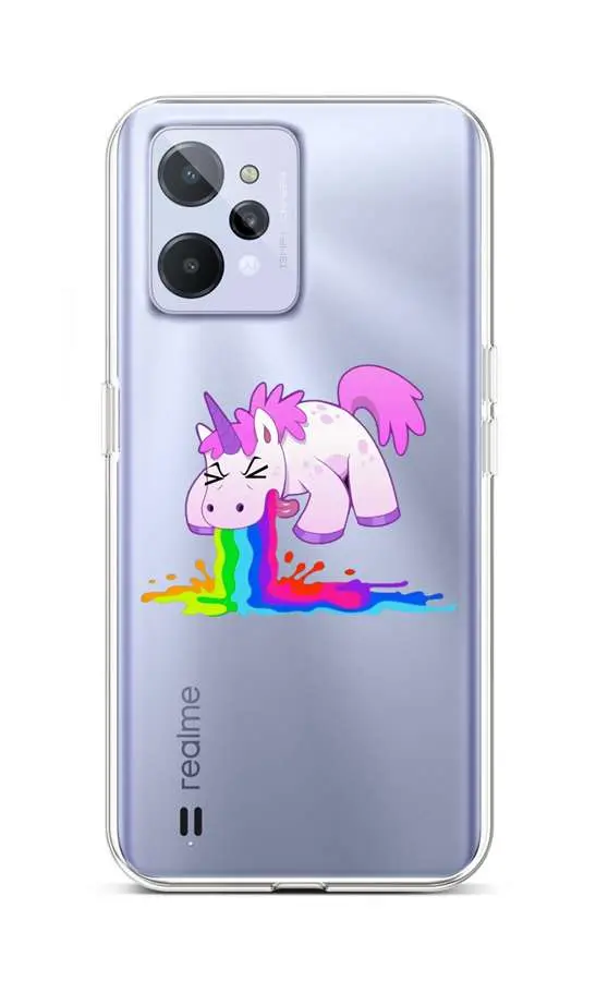 Kryt TopQ Realme C31 silikon Rainbow Splash 74362