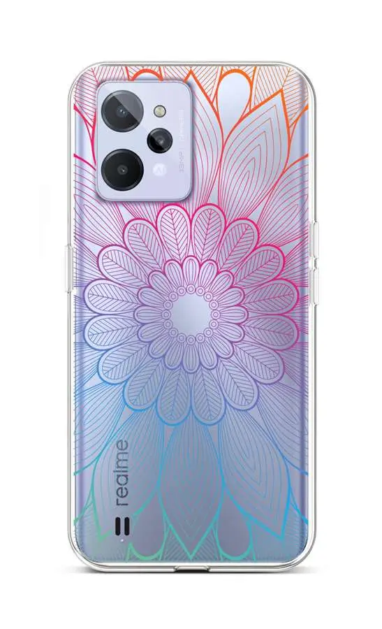 Kryt TopQ Realme C31 Rainbow Mandala 74429