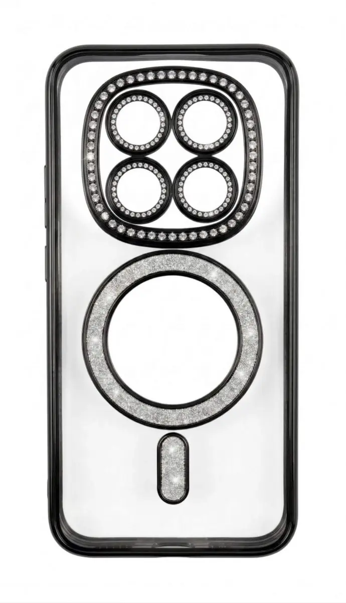 Kryt Bling Magsafe pro Xiaomi Redmi Note 15 4G černý