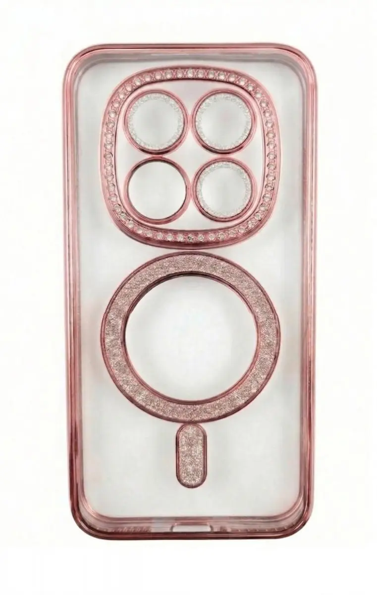 Kryt Bling Magsafe pro Xiaomi Redmi Note 15 Pro 4G růžový