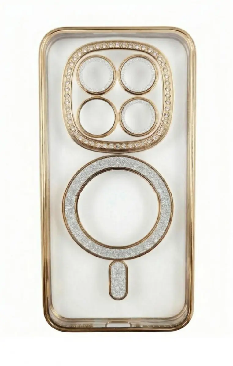 Kryt Bling Magsafe pro Xiaomi Redmi Note 15 Pro Plus 5G zlatý