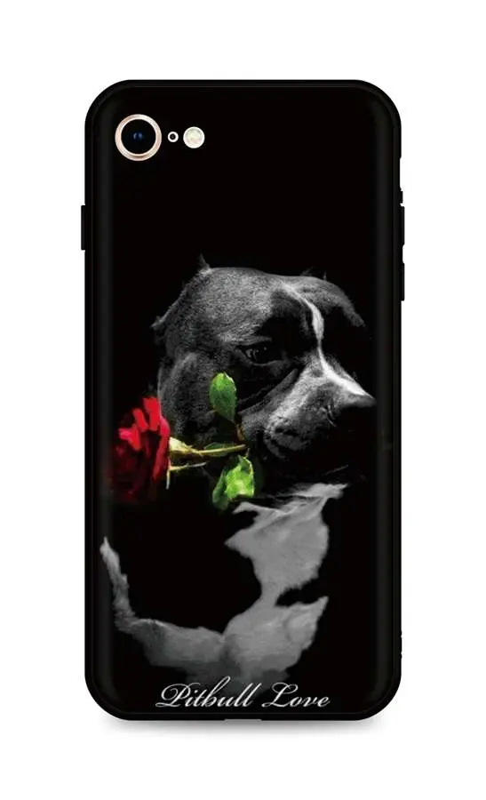 Kryt TopQ iPhone SE 2022 silikon Pitbull Love 74497