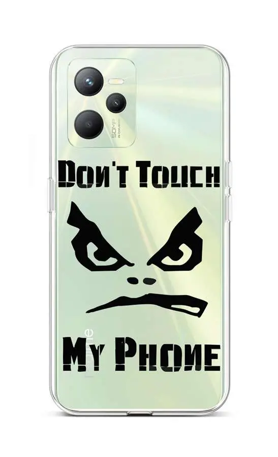 Kryt TopQ Realme C35 Don´t Touch průhledný 74568
