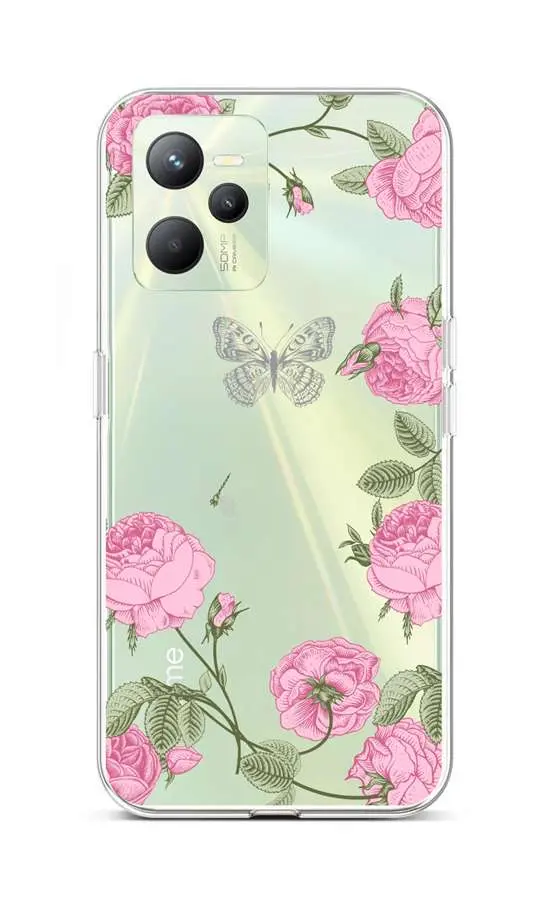Kryt TopQ Realme C35 Pivoňky 74570