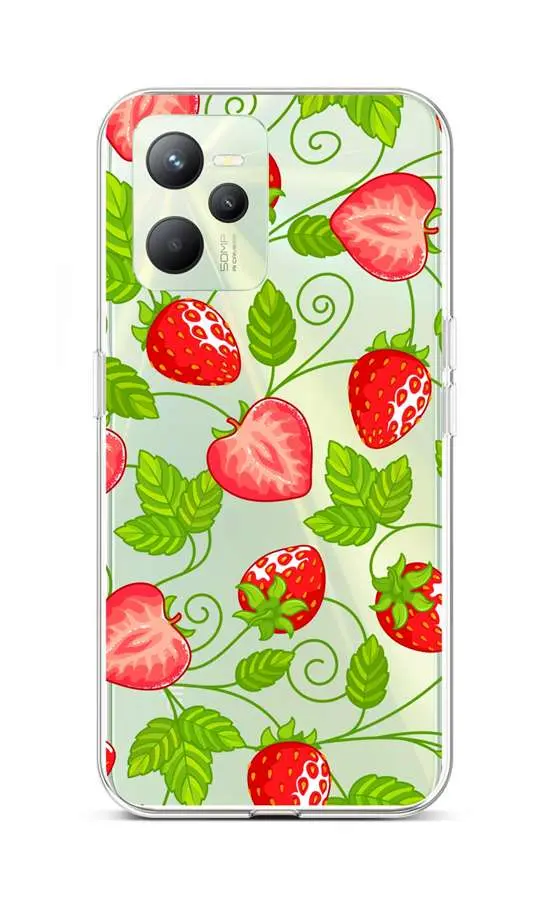 Kryt TopQ Realme C35 Strawberries 74572