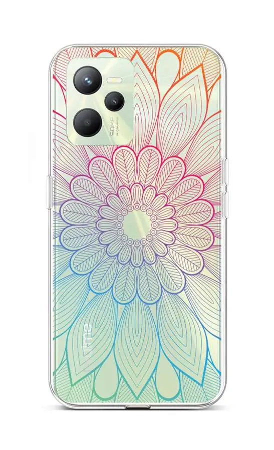 Kryt TopQ Realme C35 Rainbow Mandala 74575