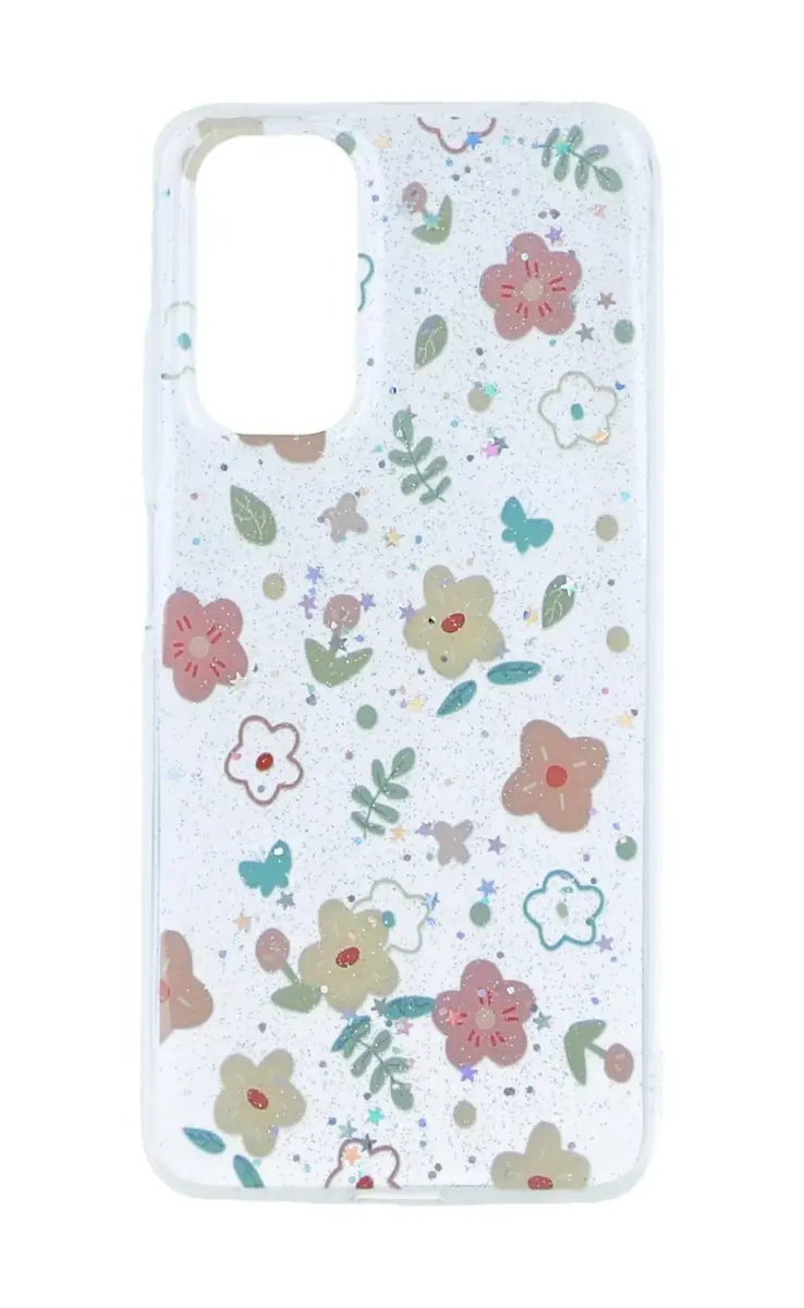Kryt TopQ Glitter Xiaomi Redmi Note 11 Květinový mix 94640