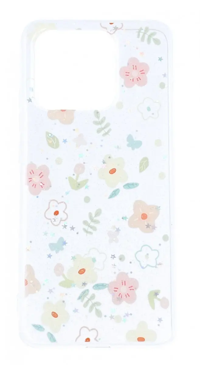 Kryt TopQ Glitter Xiaomi Redmi 10C Květinový mix 94664
