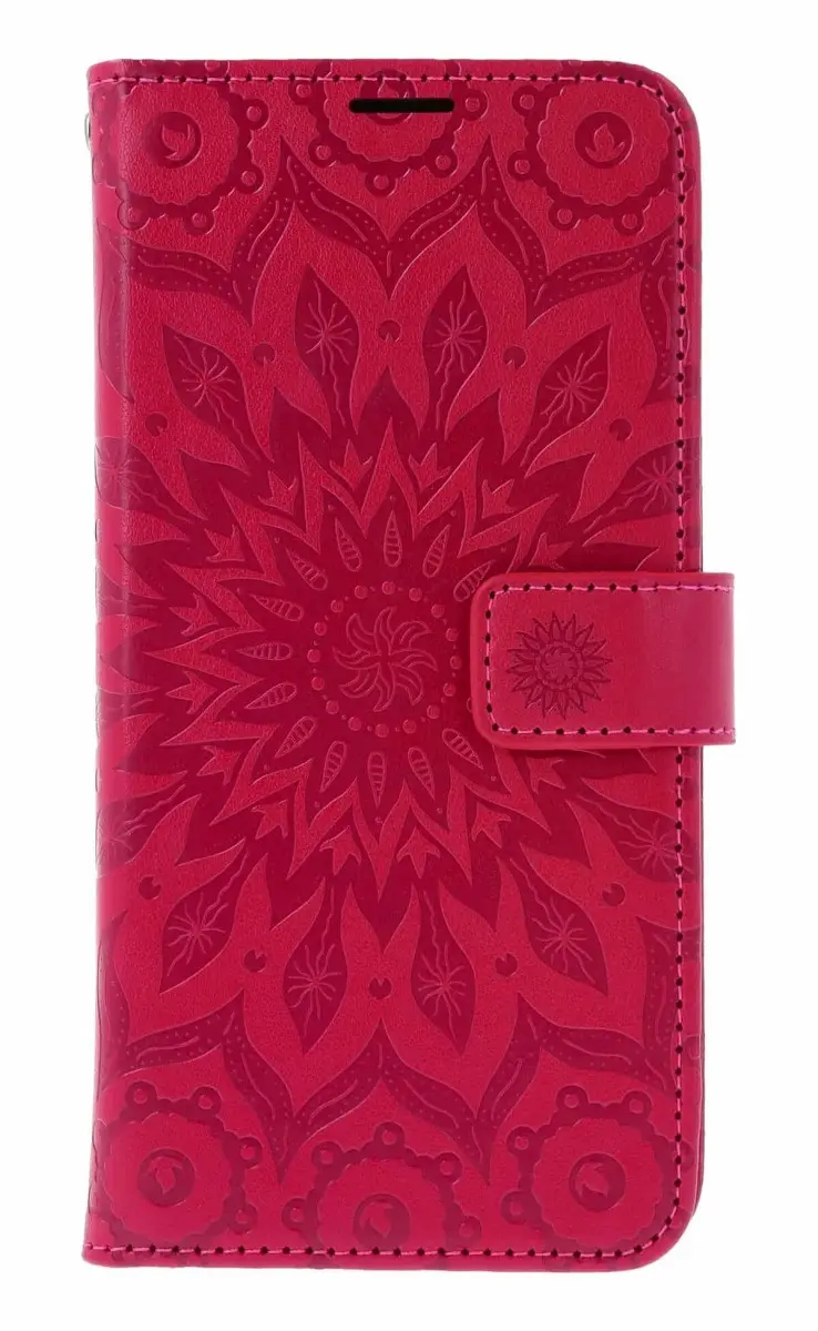 Pouzdro TopQ Samsung A57 5G knížkové Mandala tmavě růžová 174831