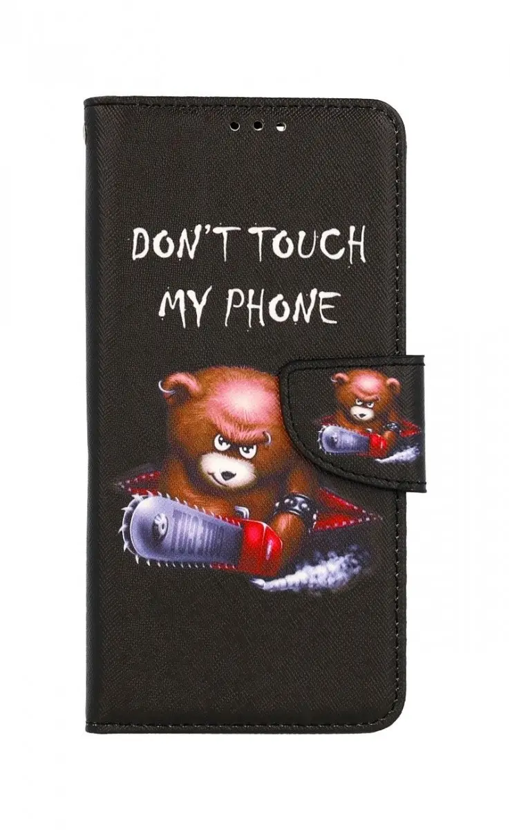 Pouzdro TopQ Realme C31 knížkové Don´t Touch méďa 74853