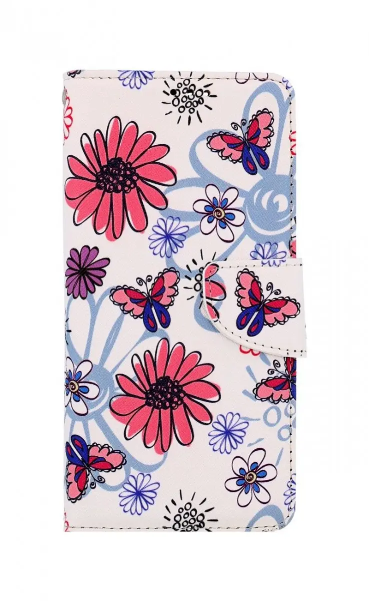 Pouzdro TopQ Realme C31 knížkové Flowers 74858