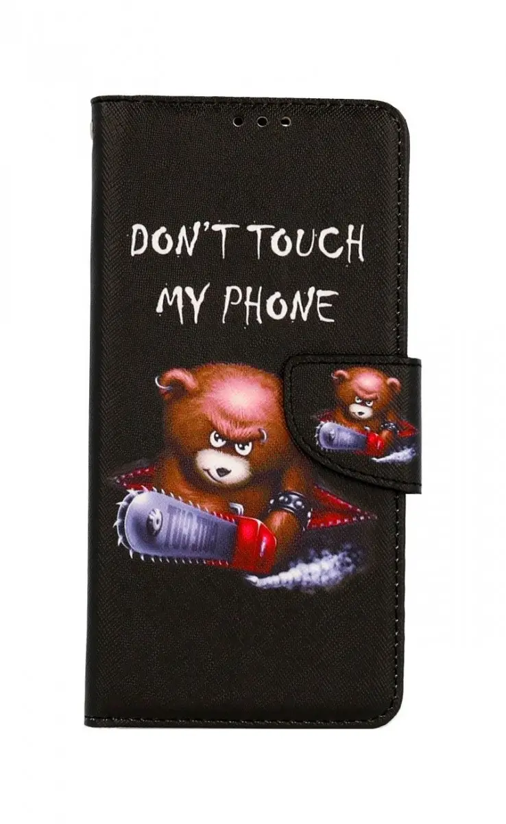 Pouzdro TopQ Realme C35 knížkové Don´t Touch méďa 74890