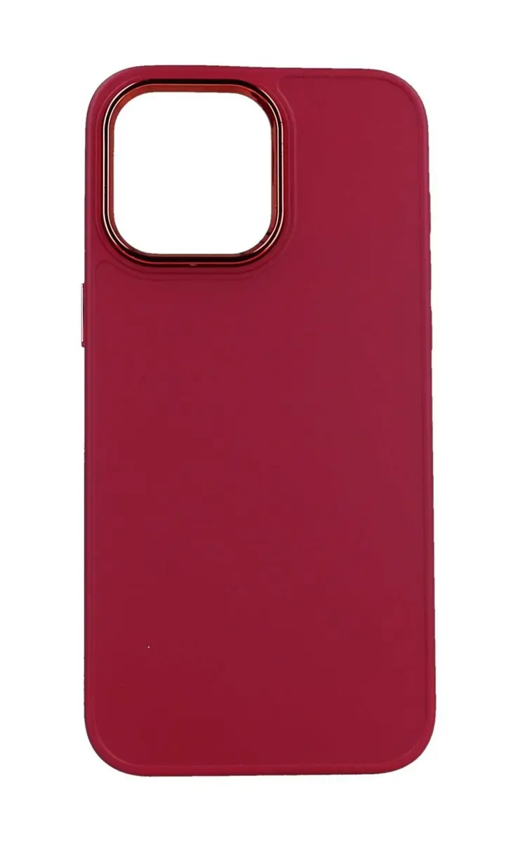 Kryt TopQ Frame iPhone 15 Pro Max malinový 105036