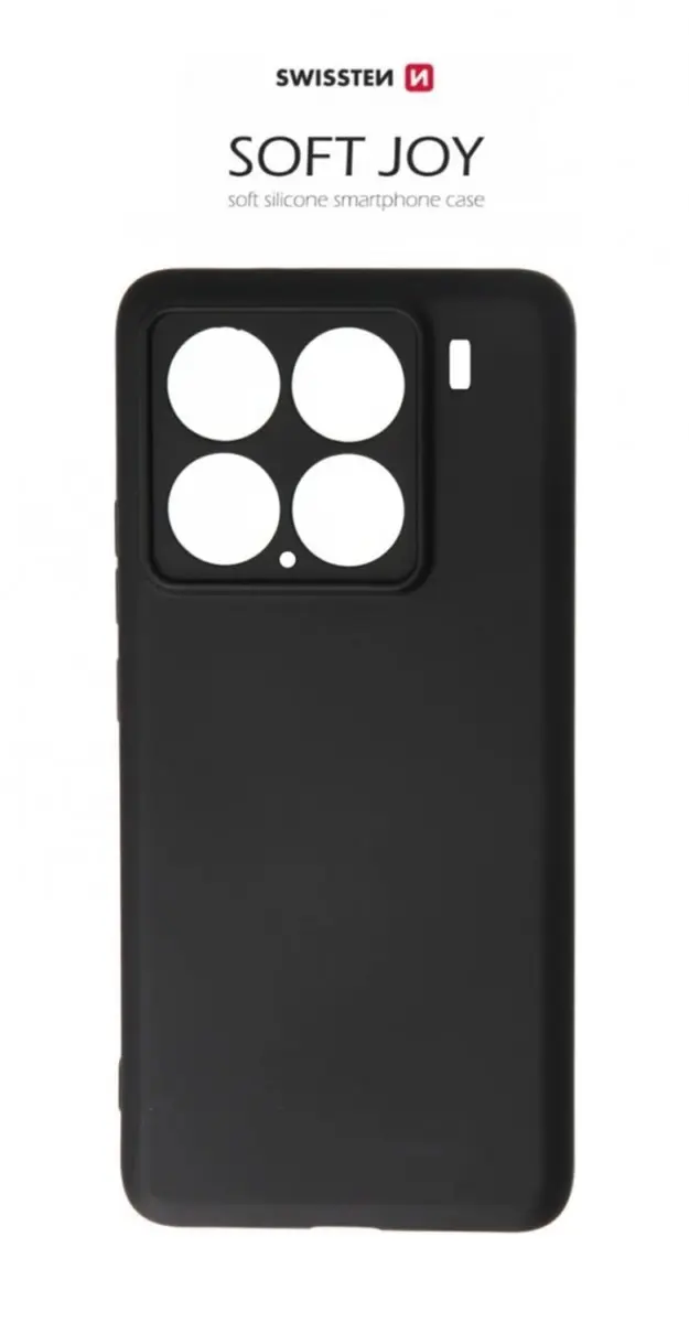 Zadní kryt Swissten Soft Joy pro Xiaomi 15 černý