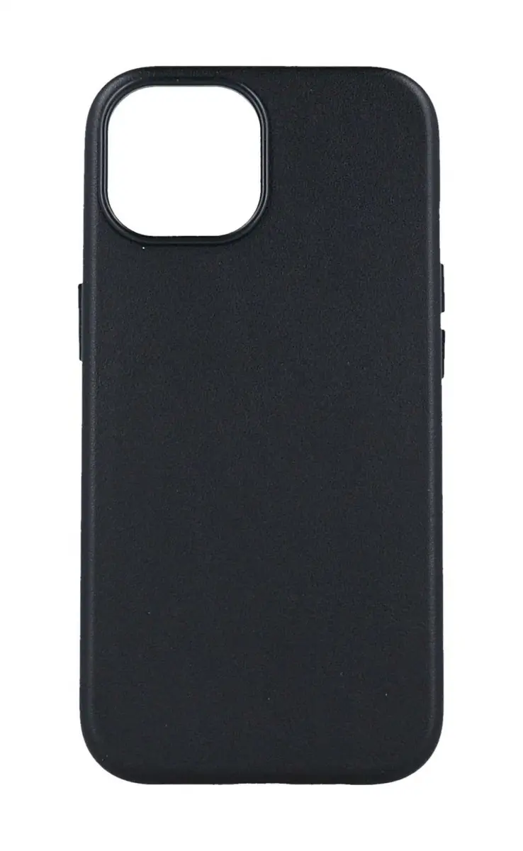 Kryt TopQ Leather iPhone 15 s MagSafe černý 105073
