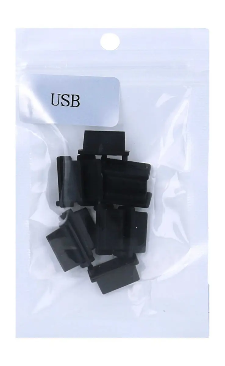 Záslepka do konektoru TopQ USB-A černá 10ks