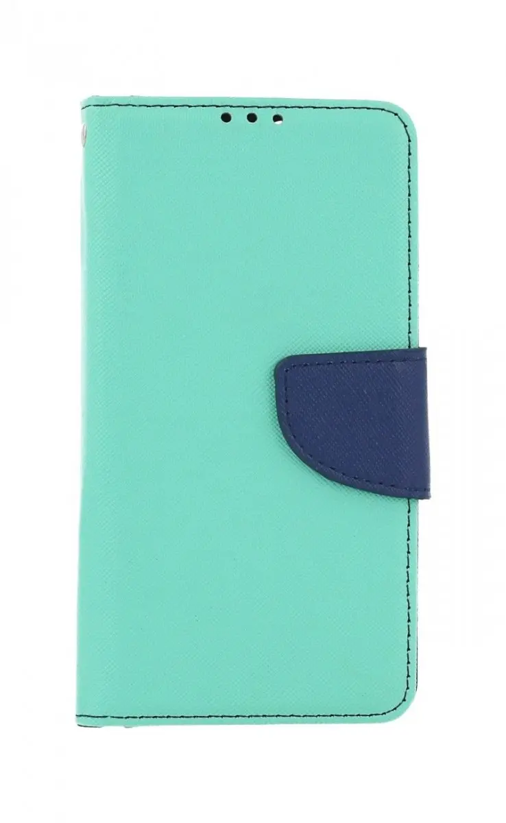 Pouzdro TopQ iPhone 15 knížkové mentolové 105191