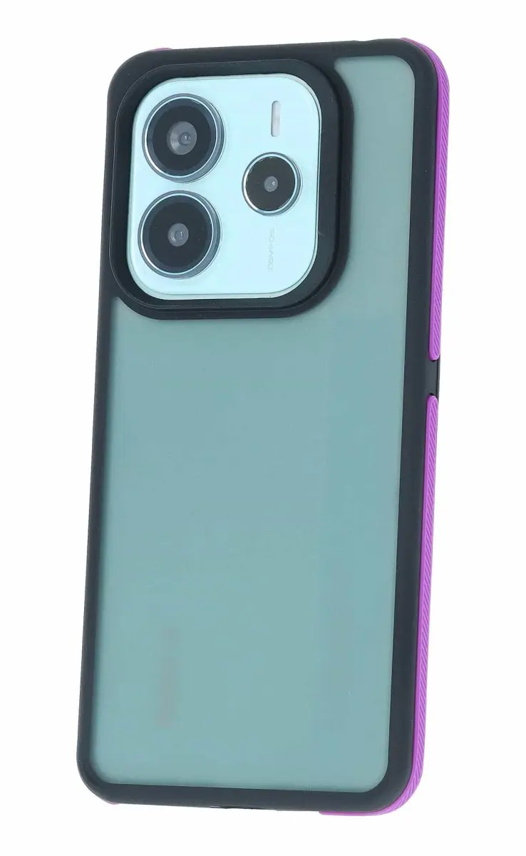 Kryt TopQ Xiaomi Redmi Note 14 5G tmavý s fialovým okrajem 135277