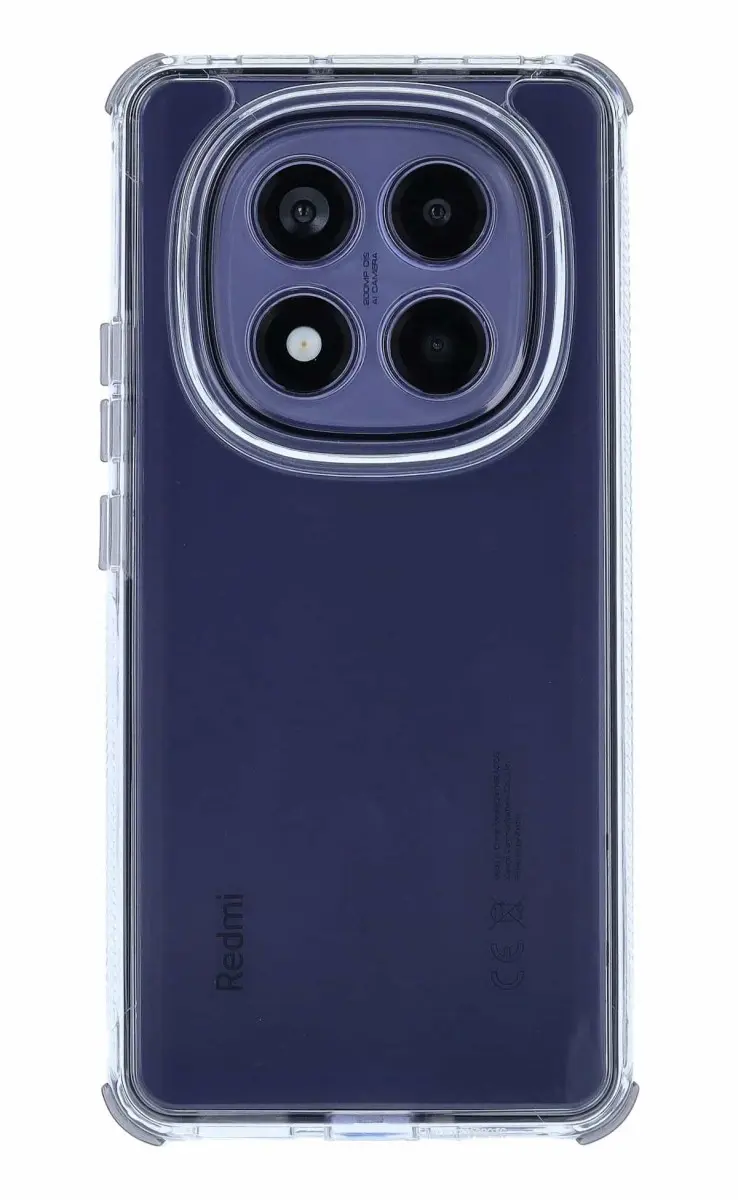 Kryt TopQ Xiaomi Redmi Note 14 Pro+ 5G odolný průhledný černý 135311