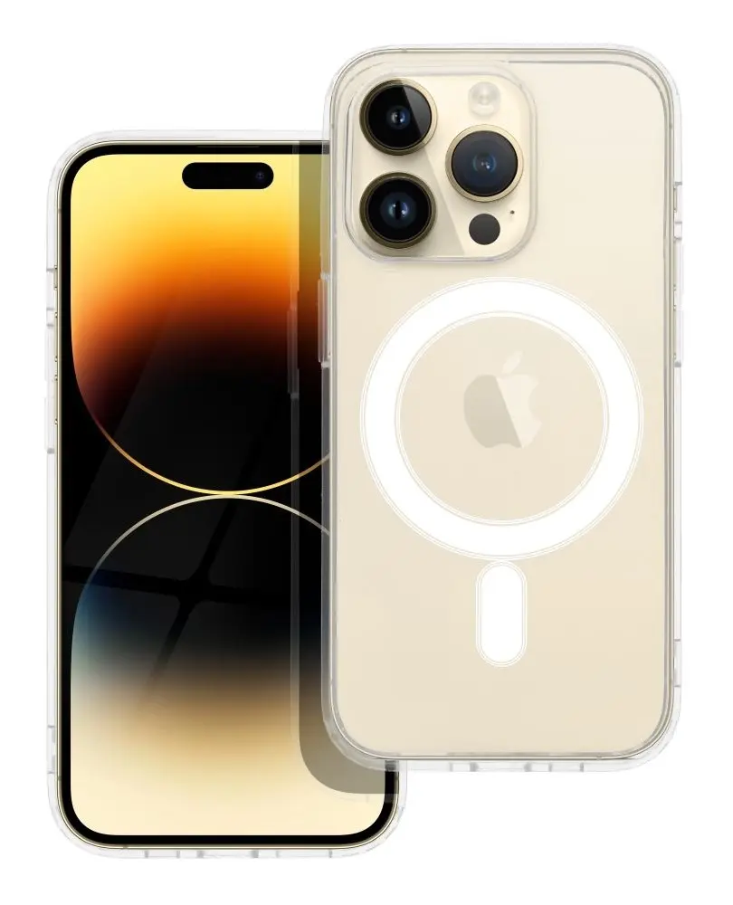 Kryt TopQ Clear Magnetic iPhone 14 Pro pevný průhledný 105367
