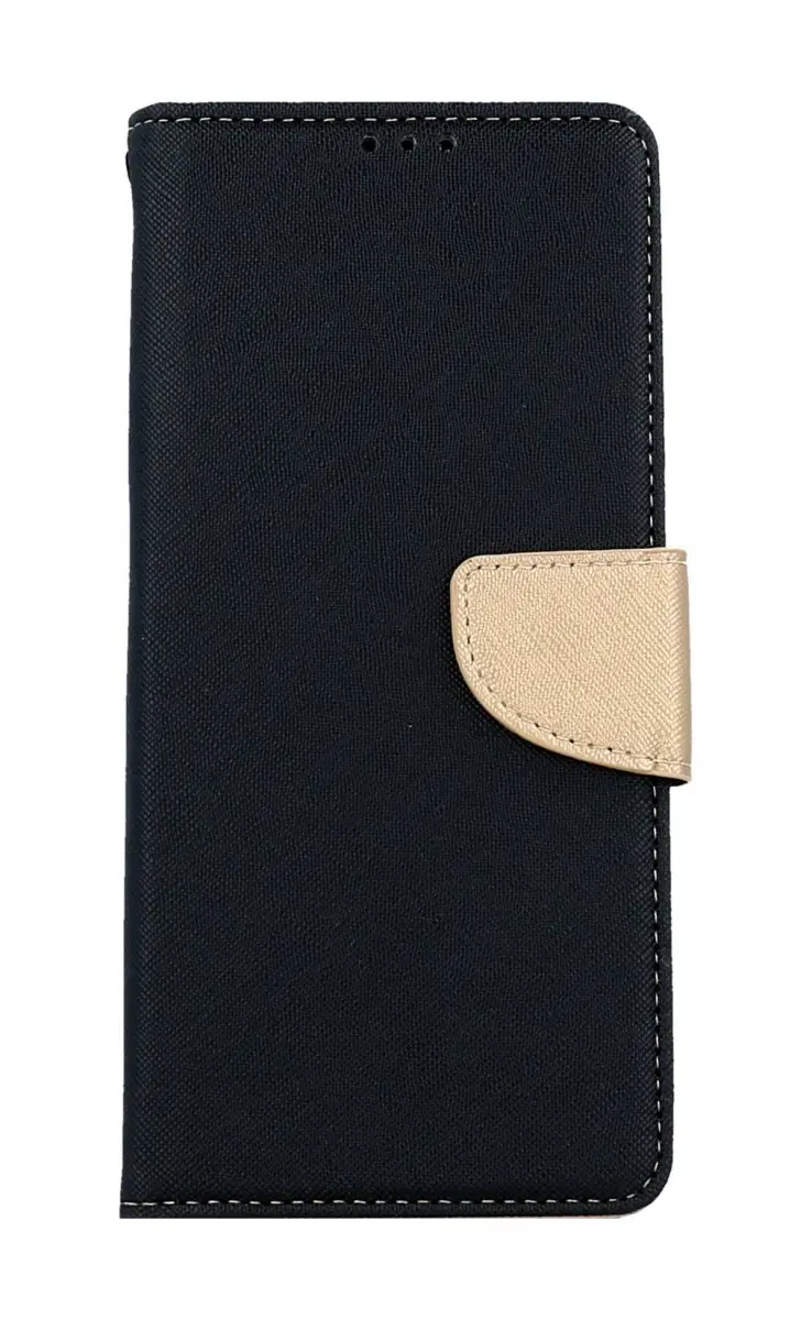 Pouzdro TopQ Xiaomi Redmi 12C knížkové černo-zlaté 95446