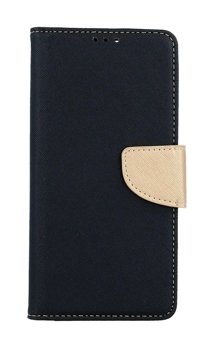 Pouzdro TopQ Xiaomi Redmi Note 12 knížkové černo-zlaté 95466