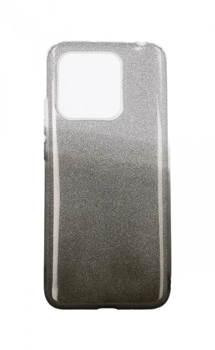 Kryt TopQ Xiaomi Redmi 10C glitter stříbrno-černý 75926