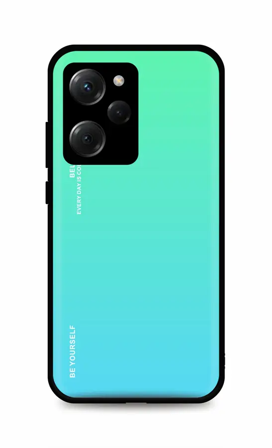 Kryt TopQ LUXURY Xiaomi Poco X5 Pro 5G pevný duhový zelený 95980